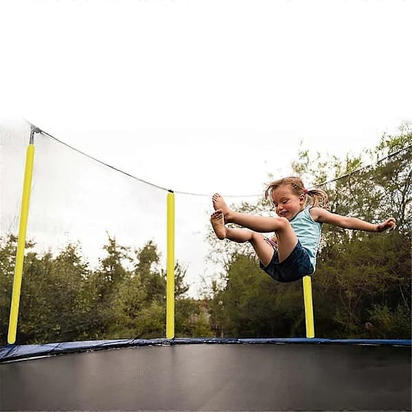 Trampolinskydd, skyddande hylsor för trampolinstolpar blå