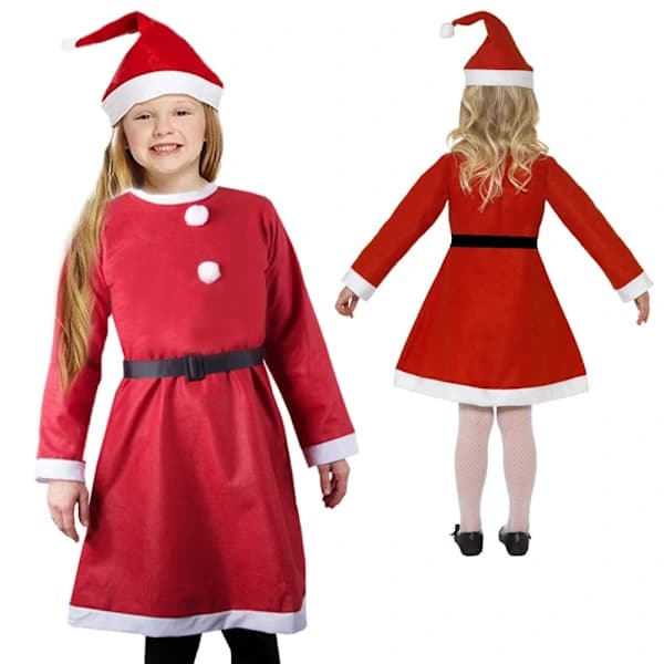 Julemandskostume til en pige hat[CO]