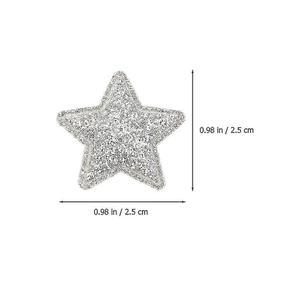 100 stk stjernelapper glitterlapper glitter stjerneapplikasjoner