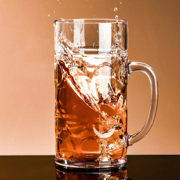 Effective and Delicate Designs Beer Mugs Practical Wide Handle Dimpled Beer Mugs Foam Forming Box Authentic Dimpled Mug