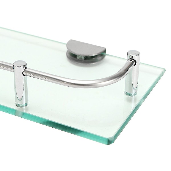 28,5 cm glashylla för badrum, duschhylla, förvaringshylla, rektangulär