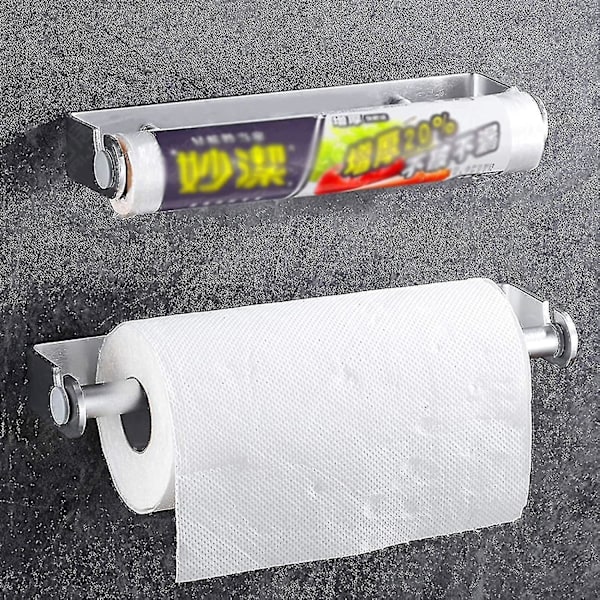 Rullhållare för hushållspapper i rostfritt stål, 27 cm, väggmonterad