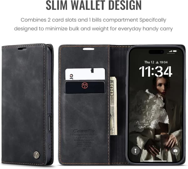 Caseme 0013 iPhone 17 musta