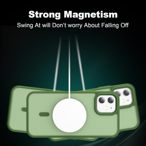 ColorPop iPhone 12/12 Pro Skal CH MagSafe Matt Grön