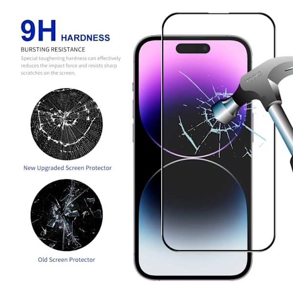 ENKAY iPhone 15 Pro Max Skärmskydd Heltäckande