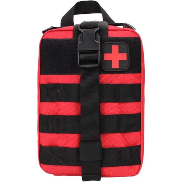 Survival Kits Ulkoilma Vesi Ensiapupakkaus Matkakangas Vyötärölaukku Retkeilyvuorikiipeilylaukku punainen