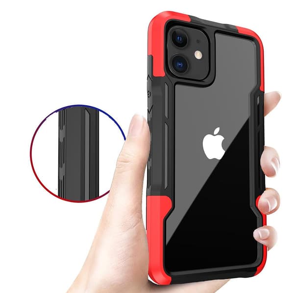iPhone 12 - Stilfuldt Stødabsorberende Cover Blå