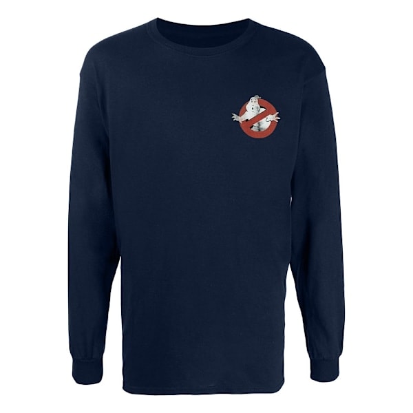 Ghostbusters Herre Who You Gonna Call Langærmet T-shirt S Nav Navy S