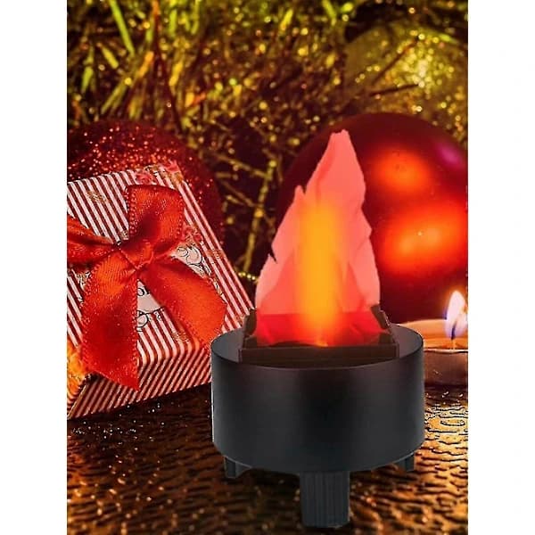 3D Fake Flame Light Elektrisk Bål Kunstig Flammende Ildeffekt Dekor Fp[co]