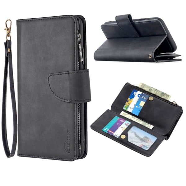 iPhone 11 - 2i1 Multifunktionelt Magnetisk Etui - Sort Black Svart