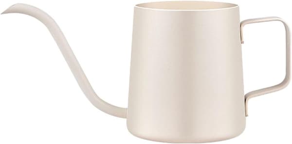 Mini vandkande, 350 ml rustfrit stål med lang tud til små indendørs planter, bonsai og sukkulenter, hvid