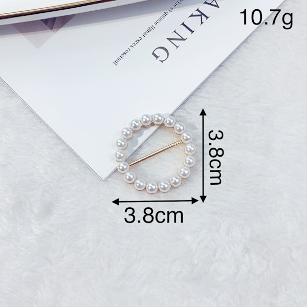 5 stk. legeringsrhinestone spenner metall hjerteform ringklips spenne for bånd skjerf kjole T-skjorter skjorte slips dekor