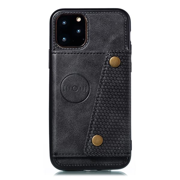 iPhone 12 Pro Max - Tehokas älykäs kotelo korttipidikkeellä Ljusbrun