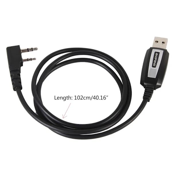 Vandtæt USB-programmeringskabel med driver-CD-firmware til BaoFeng UV5R/888s Walkie Talkie K-stikkabel[CO]