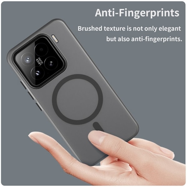Xiaomi 15 Kuori MagSafe Ohut Mattamusta