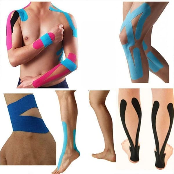 6 Rullar Elastisk Kinesiologitejp Träningsfysiologitejp 5cm*5m[co]