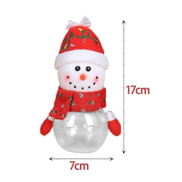 Julgodisburk Förvaringsflaska Jultomte Älg Ren Julgodislåda Dekor Ornament Barnpresent Gingerbread 5 st[co]