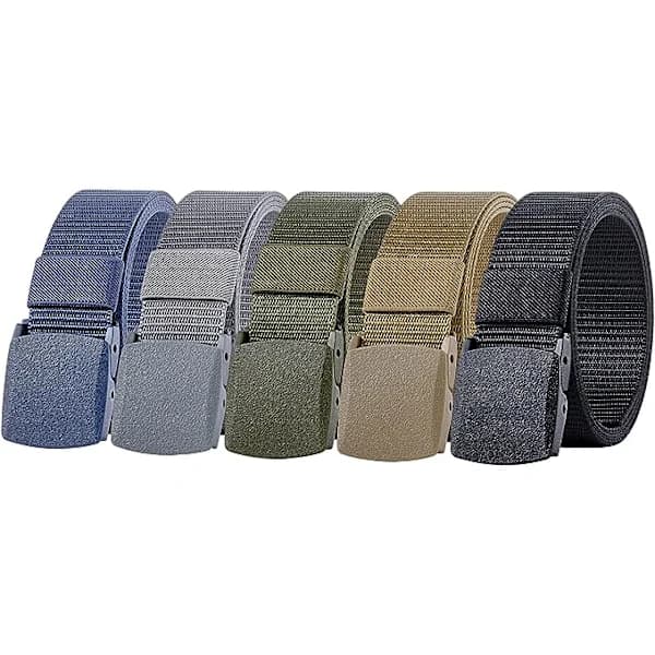 5-pack nylon militärt taktiskt bälte Webbing Canvas utomhus Web Be[CO]