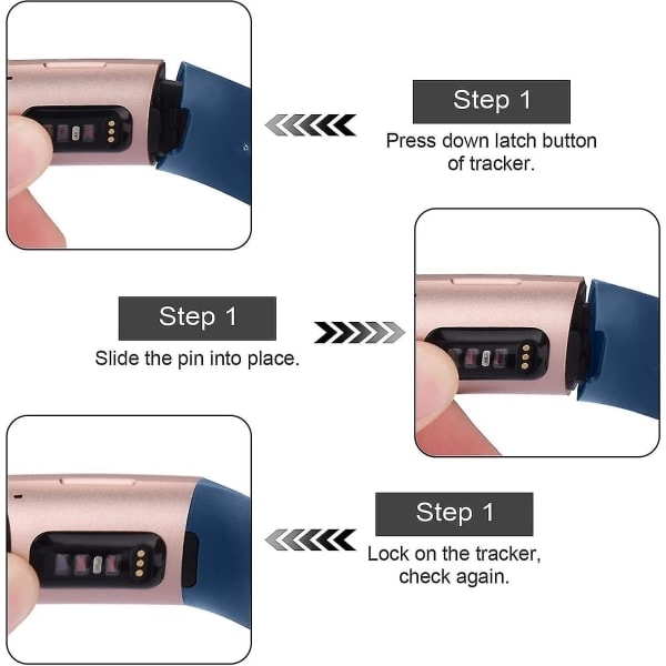 4-pack sportarmband kompatibelt med Fitbit Charge 4-armband och Fitbit Charge 3-armband, silikonersättningsarmband för kvinnor och män (liten, roséguld/sv(