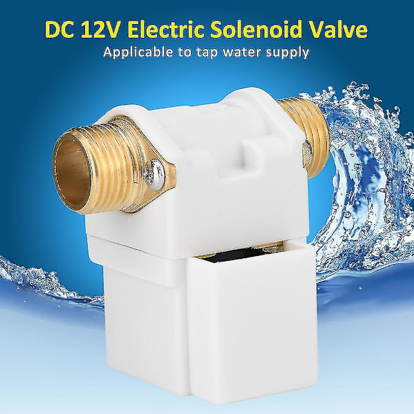 Dc 12v G1/2\" Solenoidventil til solvarmevand N/C Normalt lukket (1 stk.)