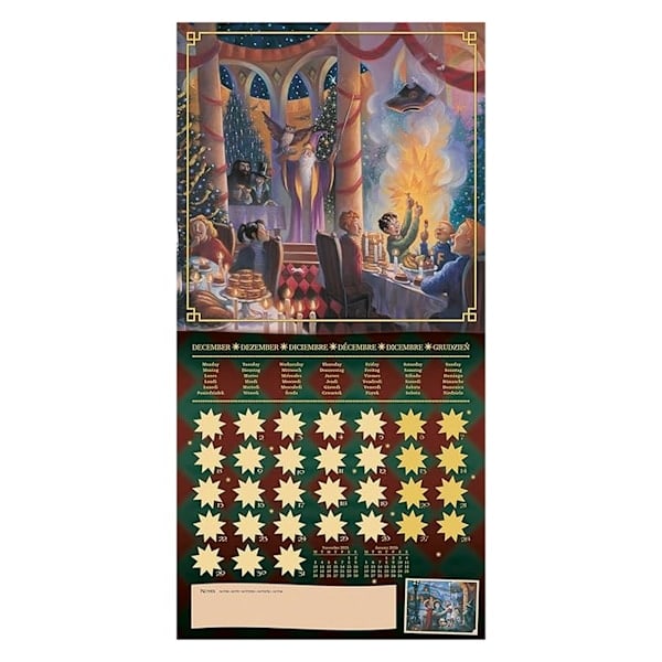 Harry Potter Litterär 2025 Kvadratisk Kalender En Storlek Flerfärgad Multicoloured One Size
