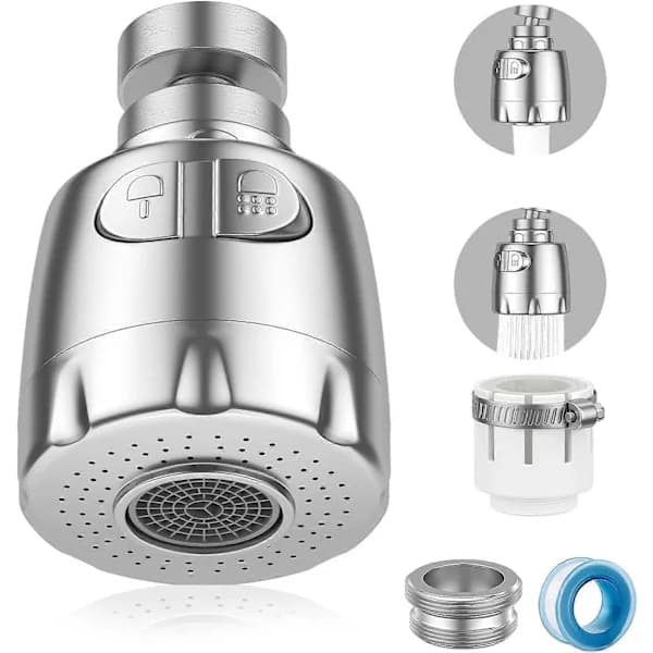 Kranlufter, 360° Roterende Kranlufter, Regulator Sprayhode Dyse[CO]