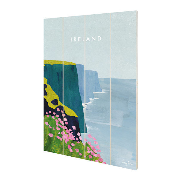 Henry Rivers Irland Cliffs Of Moher Plakett 59cm x 40cm Multico Flerfarget 59cm x 40cm