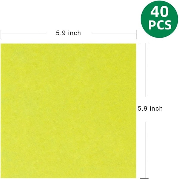 40 st 6x6 tum Färgade Filtark, DIY Hantverk Polyester Filttyg för Konst & Sömnad