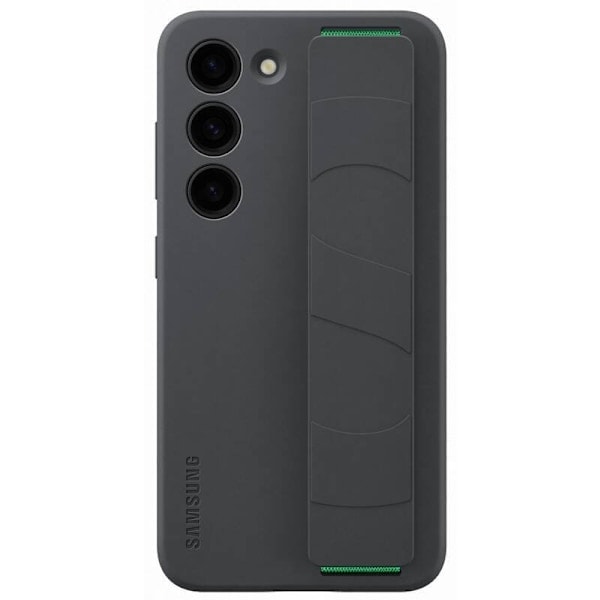 Samsung Galaxy S23 Deksel Silikon med Stropp Svart