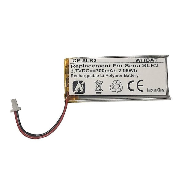 Batteri egnet for Sena Sena Slr2 Sp51 motorsykkel Bluetooth-headset