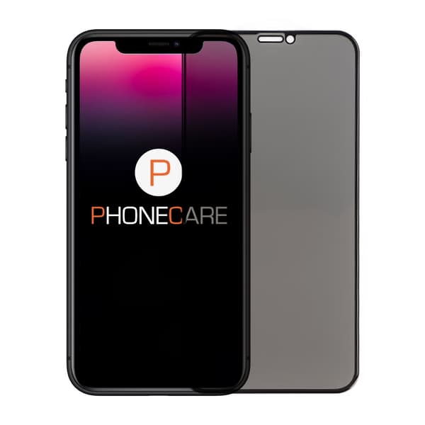 Privacy Screen Protector iPhone 11/XR - 3D Tempered Glass Transparent transparent