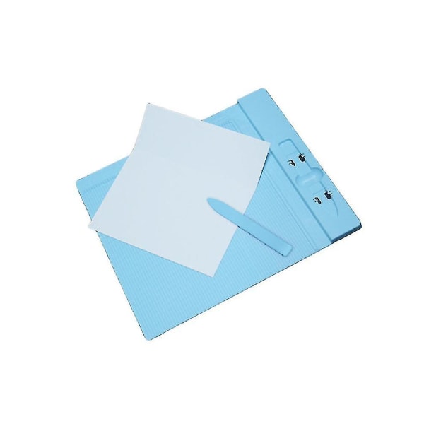Papirkutter og brettebrett i håndverkpapir: Papirkutter, brettebrett, bretteverktøy med papirbretting, for å lage scrapbooking, kort, kuponger og bilder
