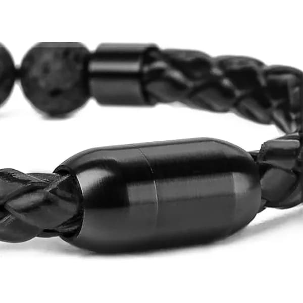 Armbånd for helbredelse og balanse - ekte lær med magneter[CO]