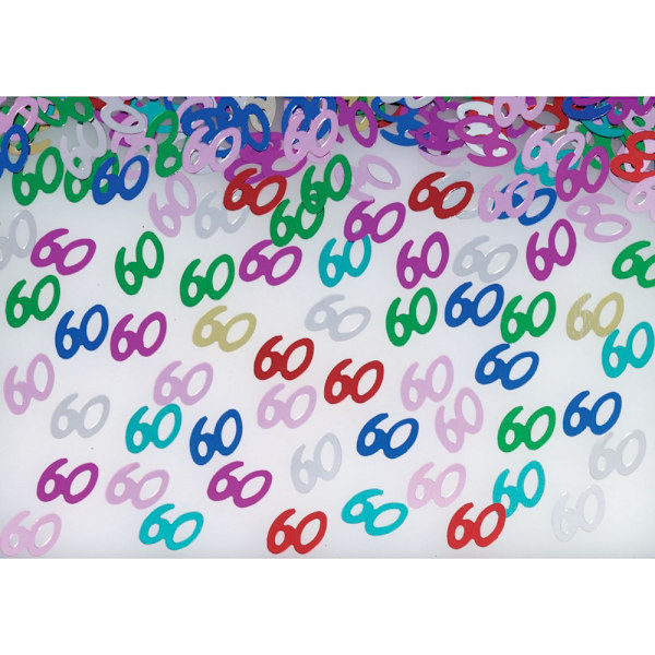 Bristol Novelty Numerokonfetti 60 Monivärinen Multicoloured 60