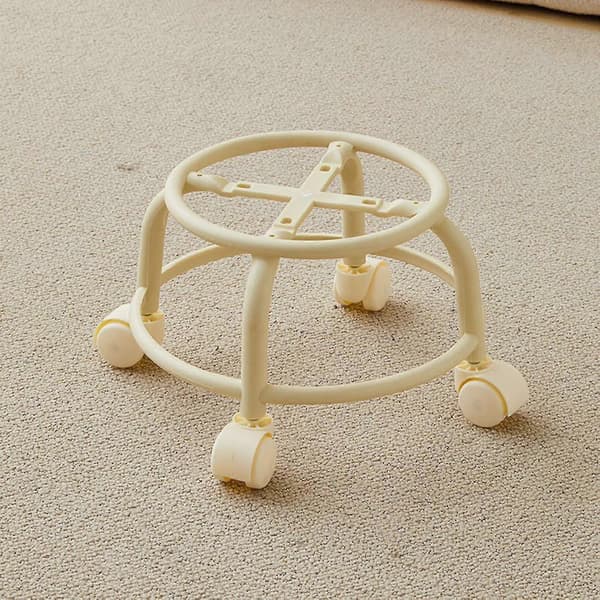 360° Rotating Rolling Stool Household Stool Movable Stool Low Noise Pulley Wheel Low Stool Universal Swivel Casters For Kitchen H Only Bottom Frame