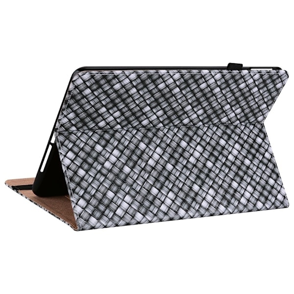 iPad 10.2 2019/2020/2021 Etui Vævet Tekstur Sort