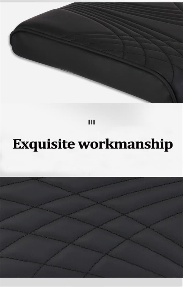 Bilarmrestkudde Center Console Box Cover Mat För Interiör Tillbehör PU Läder