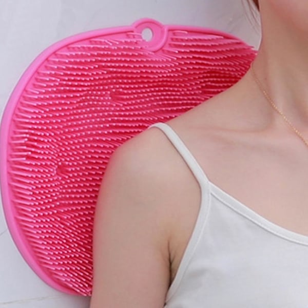 Duschfot Scrubber Massager Cleaner, Akupressurmatta med halkfri
