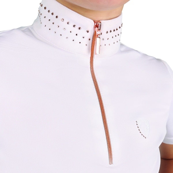 HyFASHION Piger Roka Royal Diamante Show Skjorte 7-8 år Hvid/ White/Rose Gold 7-8 År