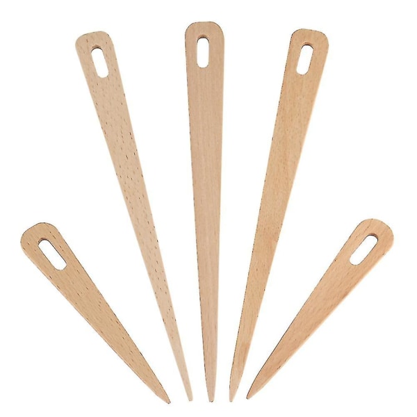 5 st/set Trä Handvävstol Stick Vävning Virknål Gobeläng Diy Hantverk Verktyg
