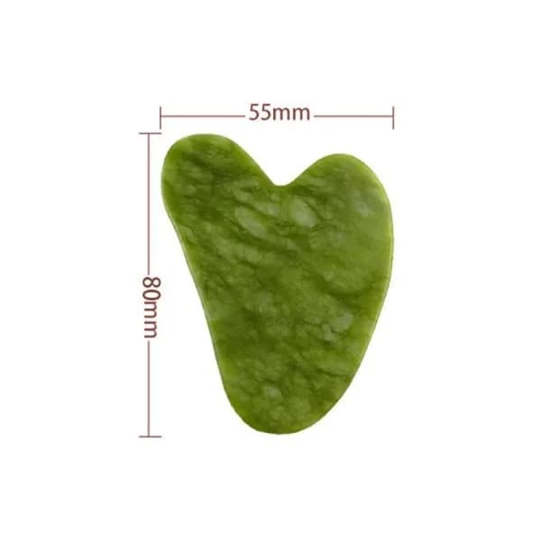 2 st Jade Gua Sha-bräda GuaSha Skrapningsmassageverktyg Ansikte[co]