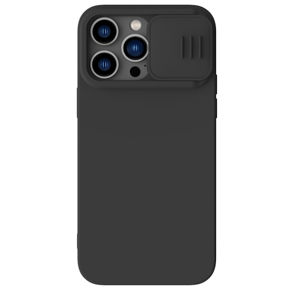 NILLKIN iPhone 14 Pro Max Deksel CamShield Silky Liquid Svart