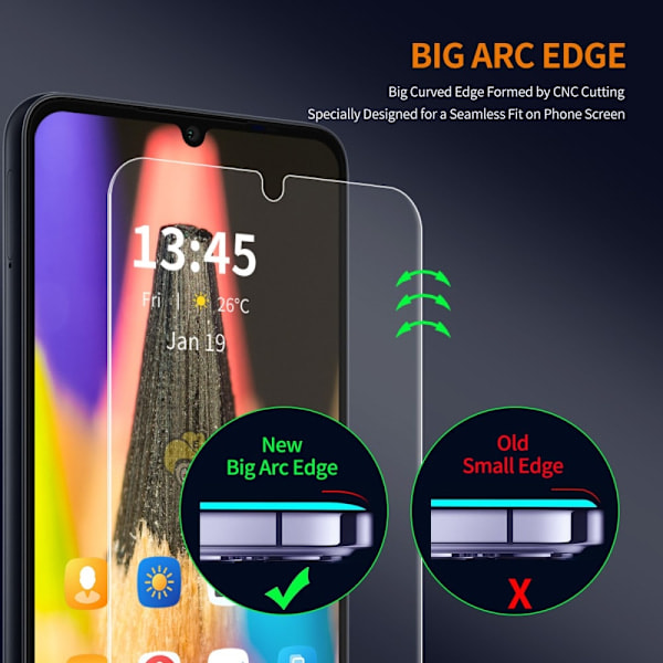 ENKAY Xiaomi Redmi 14C 2-PACK Skärmskydd Härdat Glas