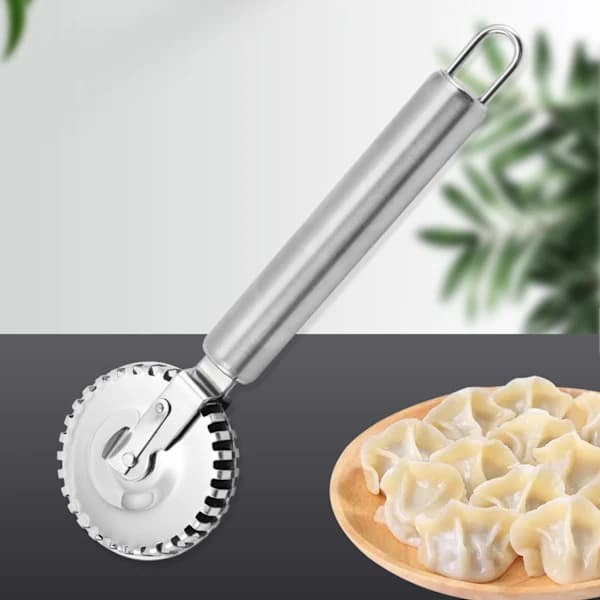 Rullende ravioli-kutterhjul i rustfritt stål for bakverk og deigpressing[co]