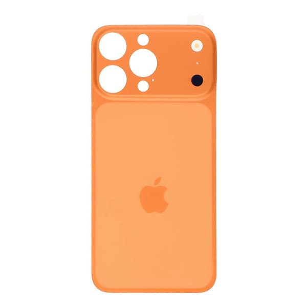 Baksidefilm for iPhone 15 Pro Max – Forvandle til 17 Pro Max Full Coverage PMMA Telefonbeskyttelse Oransje