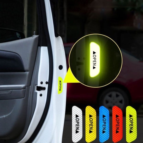 Bil reflekterande remsor Varningsdekaler Bildörrsklistermärken