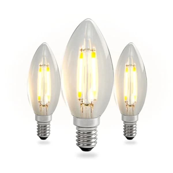 12 stk E14 Edison Glødepære, Nuodi LED Lyspære Antikk Amber