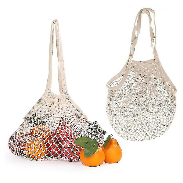 Shopping Net Bag Shopper Bag Bomuldsvævet Ny Mesh Bag String Shopping Bag Genanvendelig Frugt Opbevaring Håndtaske Totes-