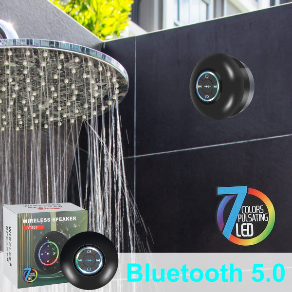 Bluetooth duschhögtalare IPX4 Vattentät Bluetooth högtalare