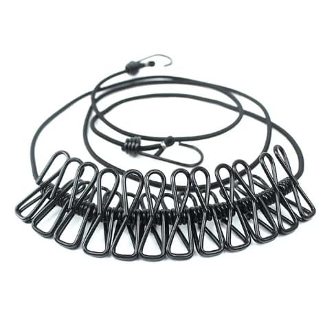 Portable Clothesline for Camping/Backyard/RV Portable Strong Stretch Outdoor Clothes Drying Line